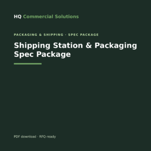 Shipping Station & Packaging Spec Package